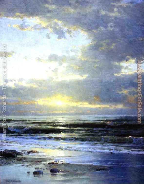 William Trost Richards Sunrise on the Beach